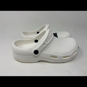 Crocs Men's and Women's Specialist II Vent Clog | Work Shoes, White, M6 W8